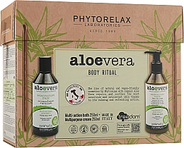 Zestaw - Phytorelax Laboratories Aloe Vera Body Ritual Cocco (sh/gel/250ml + b/cr/250ml) — Zdjęcie N1