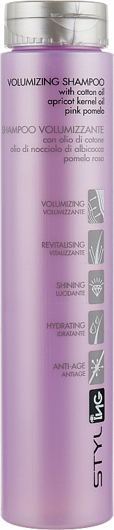 Szampon zwiększający objętość do włosów cienkich i słabych - ING Professional Volumising Shampoo — Zdjęcie N1