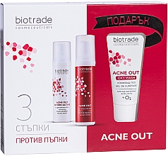 Kup PRZECENA! Zestaw Trzy kroki przeciwko trądzikowi - Biotrade Acne Out (gel/50ml + lotion/60ml + cr/60ml) *