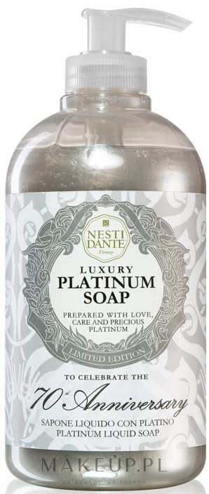 Luksusowe platynowe mydło w płynie do mycia ciała - Nesti Dante Luxury Platinum Soap — Zdjęcie 500 ml