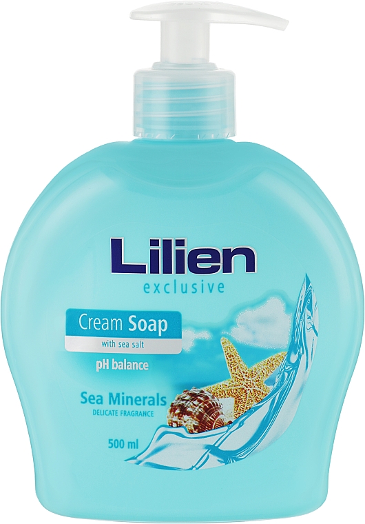 Kremowe mydło w płynie Morskie minerały - Lilien Sea Minerals Cream Soap — Zdjęcie N1