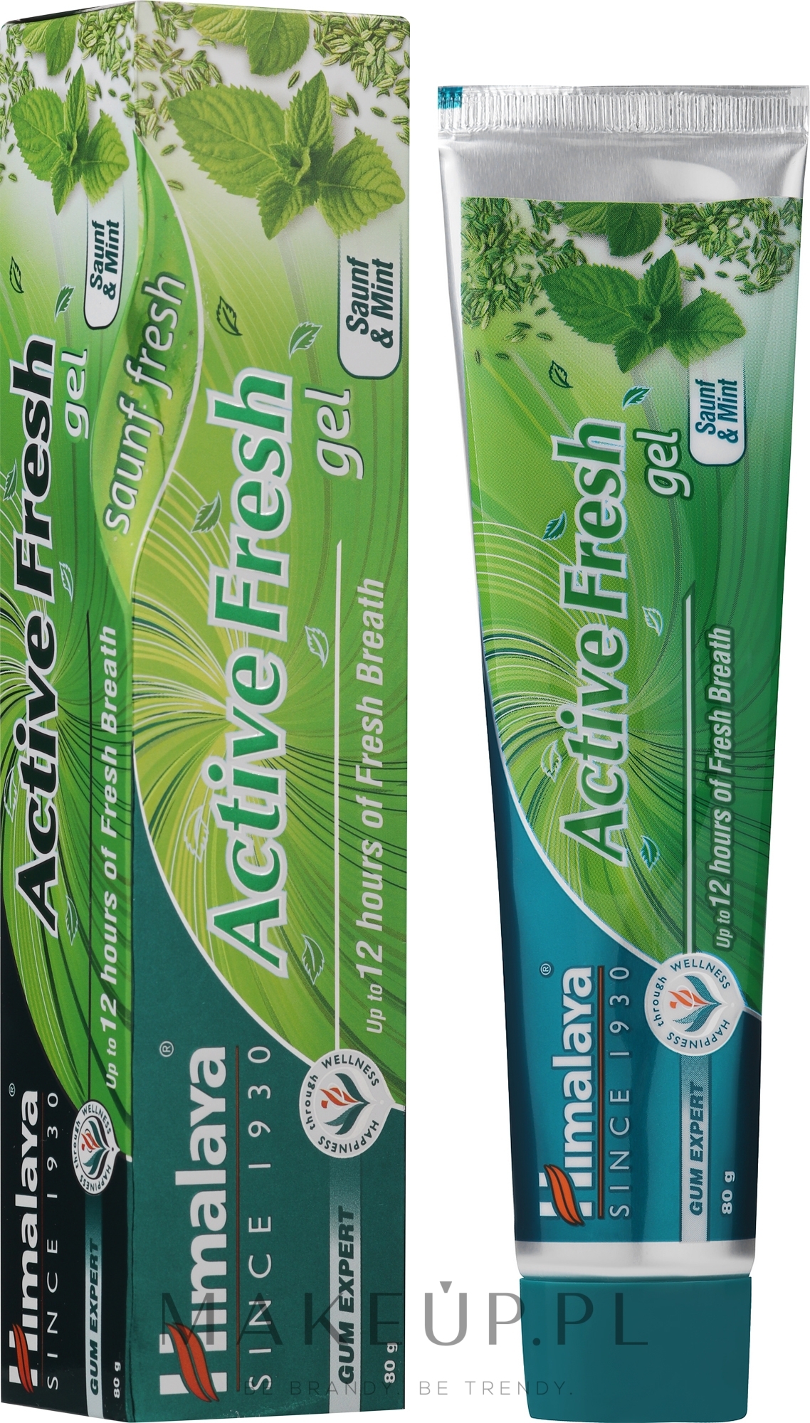 Odświeżająca żelowa pasta do zębów - Himalaya Herbals Active Fresh Gel — Zdjęcie 80 g