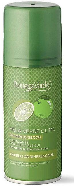 Suchy szampon do włosów z jabłkiem i limonką - Bottega Verde Purifying Dry Shampoo  — Zdjęcie N1