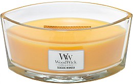 Kup Świeca zapachowa w szkle - WoodWick Hearthwick Flame Ellipse Candle Seaside Mimosa