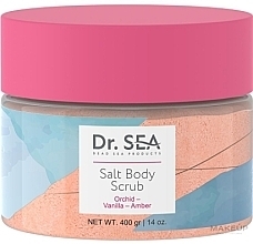 Peeling do ciała Orchidea, Wanilia, Sól Bursztynowa - Dr. Sea Salt Body Scrub — Zdjęcie N1