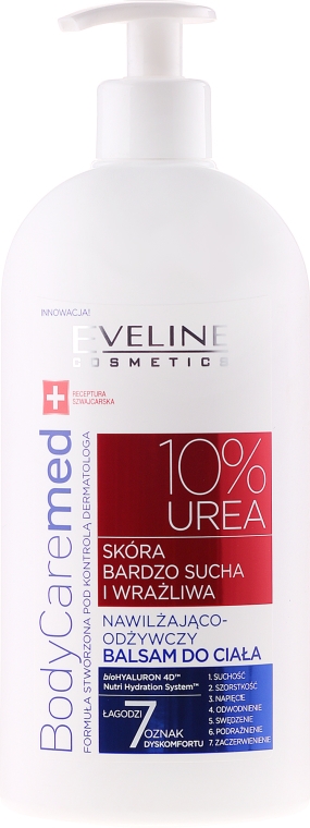 Nawilżająco-odżywczy balsam do ciała - Eveline Cosmetics Body Caremed+ — Zdjęcie N1