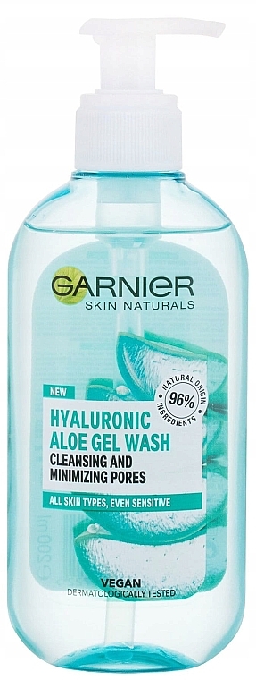 PRZECENA! Żel do mycia twarzy - Garnier Hyaluronic Aloe Gel Wash * — Zdjęcie N1