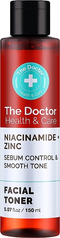 Toner do twarzy - The Doctor Health & Care Niacinamide + Zinc Toner 