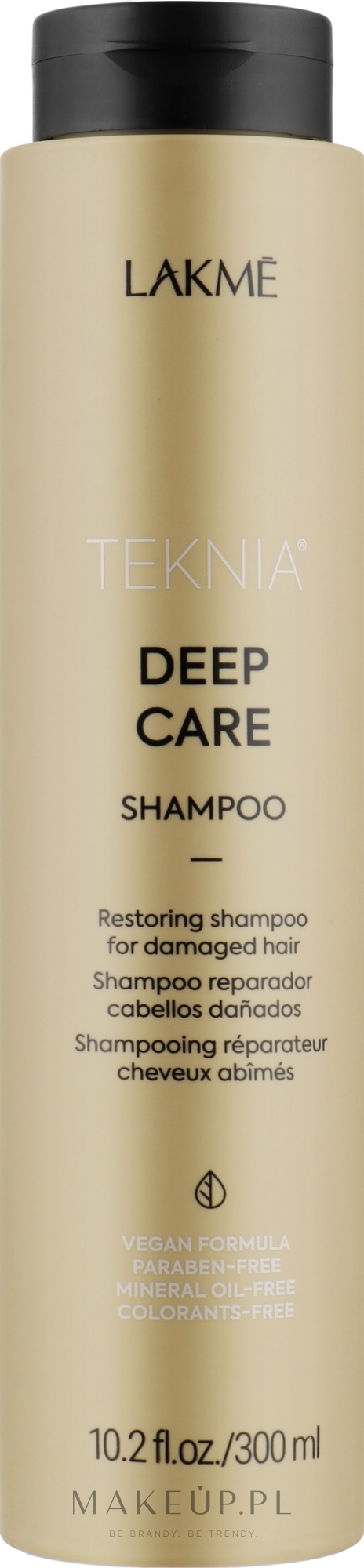 Regenerujący szampon do włosów zniszczonych - Lakmé Teknia Deep Care Shampoo — Zdjęcie 300 ml
