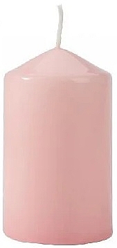 Świeca cylindryczna 60x100 mm, różowa - Bispol — Zdjęcie N1