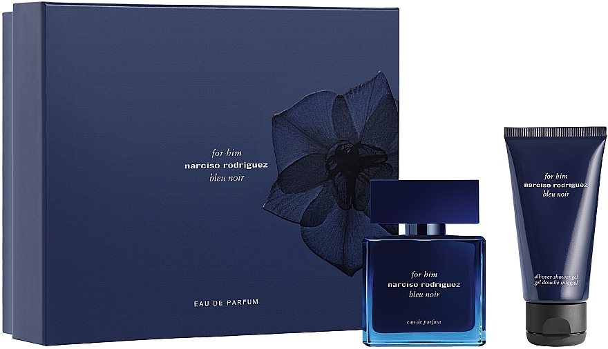 Narciso Rodriguez For Him Bleu Noir - Zestaw (edp 50 ml + sh/gel 50 ml)  — Zdjęcie N1