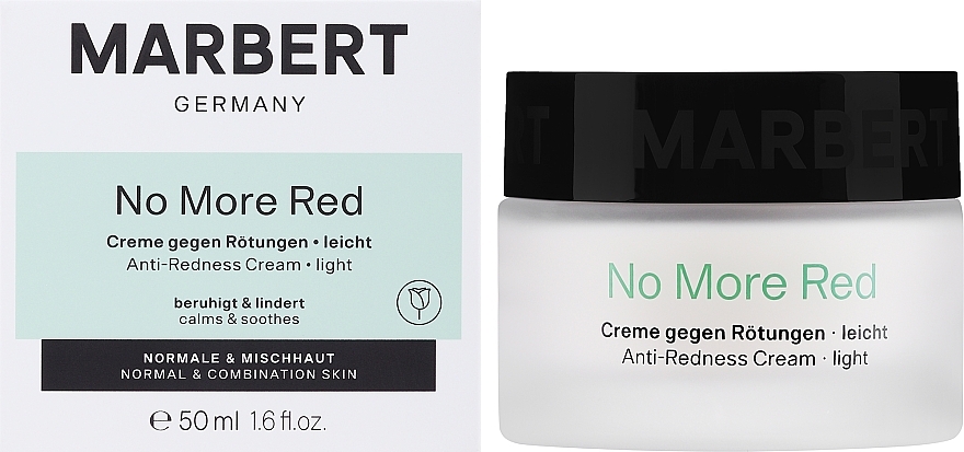 Lekki krem przeciw zaczerwienieniom - Marbert No More Red Anti-Redness Cream Light — Zdjęcie N1