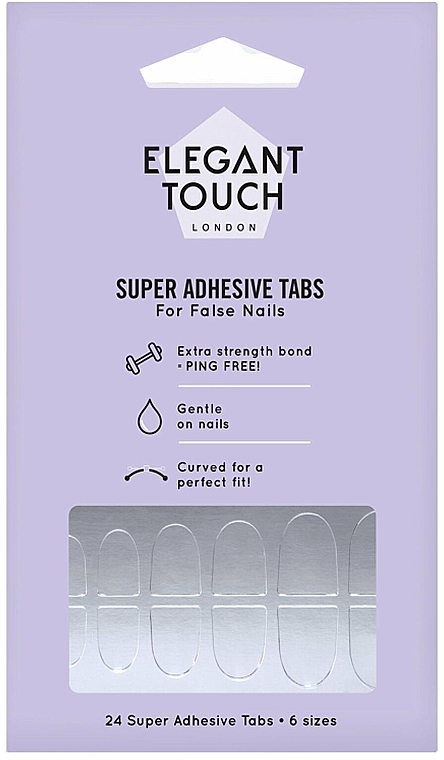 Superprzylepne naklejki na paznokcie - Elegant Touch Super Adhesive Tabs — Zdjęcie N1