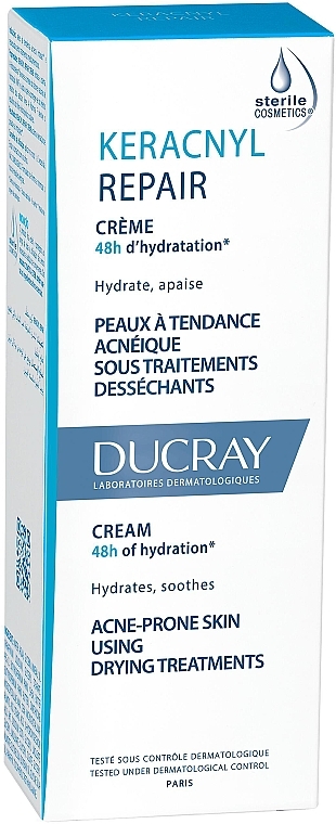Nawilżający krem naprawczy - Ducray Keracnyl Repair Cream — Zdjęcie N3