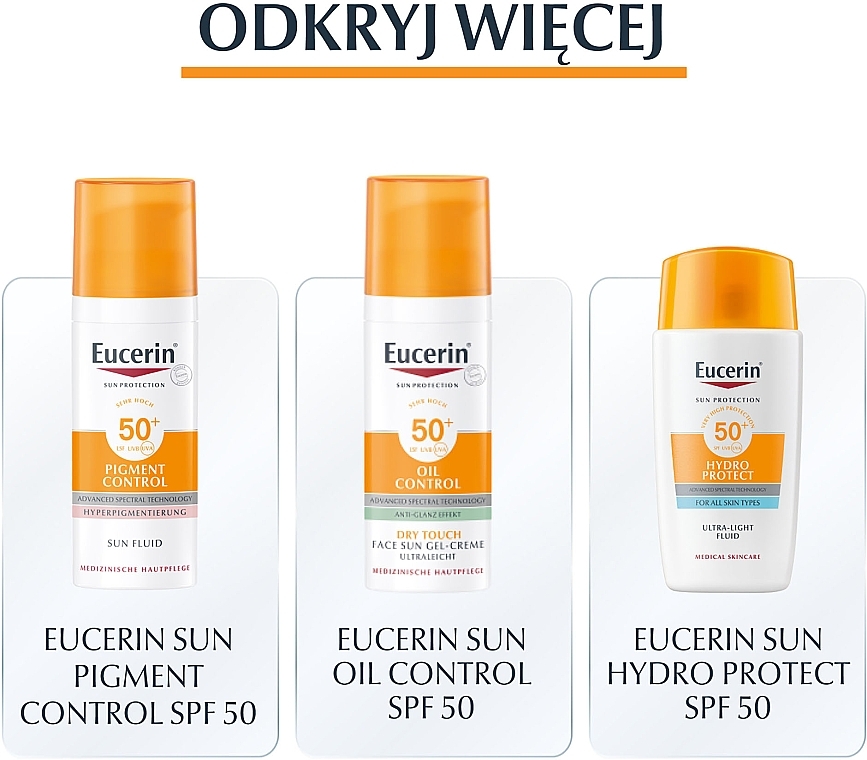 Przeciwsłoneczny krem do skóry suchej - Eucerin Sun Sensitive Protect Cream SPF50+ — Zdjęcie N6