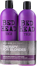 Zestaw do włosów blond - Tigi Bed Head Dumb Blonde (shm 750 ml + cond 750 ml) — Zdjęcie N1