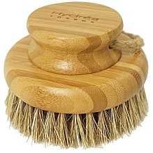 Szczotka do masażu z naturalnym włosiem końskim i włóknami kaktusa - Hydrea London Bamboo Round Body Brush With Mane & Cactus Bristle — Zdjęcie N1