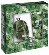 Police To Be Camouflage - Zestaw (edt/75ml + b/shamp/100ml) — Zdjęcie N1