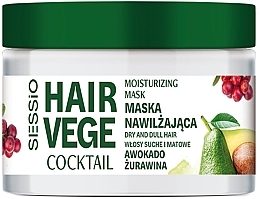Kup Nawilżająca maska do włosów Awokado i żurawina - Sessio Hair Vege Cocktail Moisturizing Mask