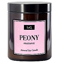Naturalna świeca sojowa Piwonia - LaQ Peony Natural Soy Candle — Zdjęcie N1