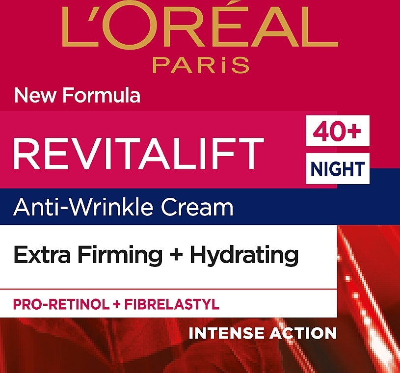 PRZECENA! Krem na noc z elastyną przeciw zmarszczkom - L'Oreal Paris Revitalift Night Cream * — Zdjęcie N2