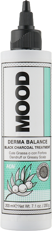 Produkt przygotowujący i oczyszczający skórę głowy - Mood Derma Balance Black Charcoal Treatment — Zdjęcie N1