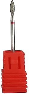 Frez diamentowy Kropla, duży C, czerwony - Deni Carte — Zdjęcie N1