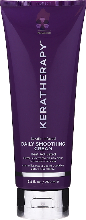 Termo-ochronny krem wygładzający do włosów z keratyną - Keratherapy Daily Smoothing Cream