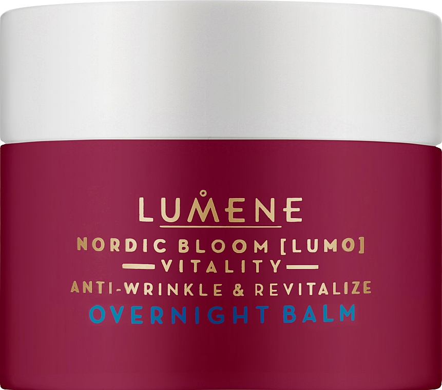 Przeciwzmarszczkowo-rewitalizujący balsam do twarzy na noc - Lumene Nordic Bloom Vitality Anti-Wrinkle & Revitalize Overnight Balm