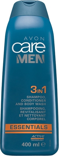 Szampon, odżywka i żel do mycia 3 w 1 dla mężczyzn - Avon Care Man Essentials Shampoo Conditioner And Body Wash — Zdjęcie N3