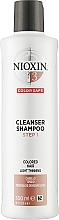 Wzmacniający szampon do skóry głowy i lekko przerzedzających się włosów farbowanych - Nioxin System 3 Cleanser Shampoo Step 1 Colored Hair Light Thinning — Zdjęcie N1