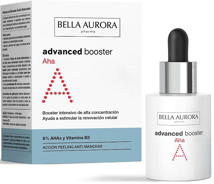 Serum do twarzy z delikatnym efektem peelingującym - Bella Aurora Advanced Aha Booster — Zdjęcie N2