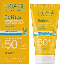 Nawilżający krem do ciała z ochroną przeciwsłoneczną SPF50+ - Uriage Bariesun Moisturuzing Cream  — Zdjęcie N2