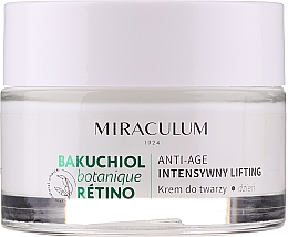 Intensywnie liftingujący krem do twarzy na dzień - Miraculum Bakuchiol Botanique Retino Anti-Age Intensive Lifting — Zdjęcie N2