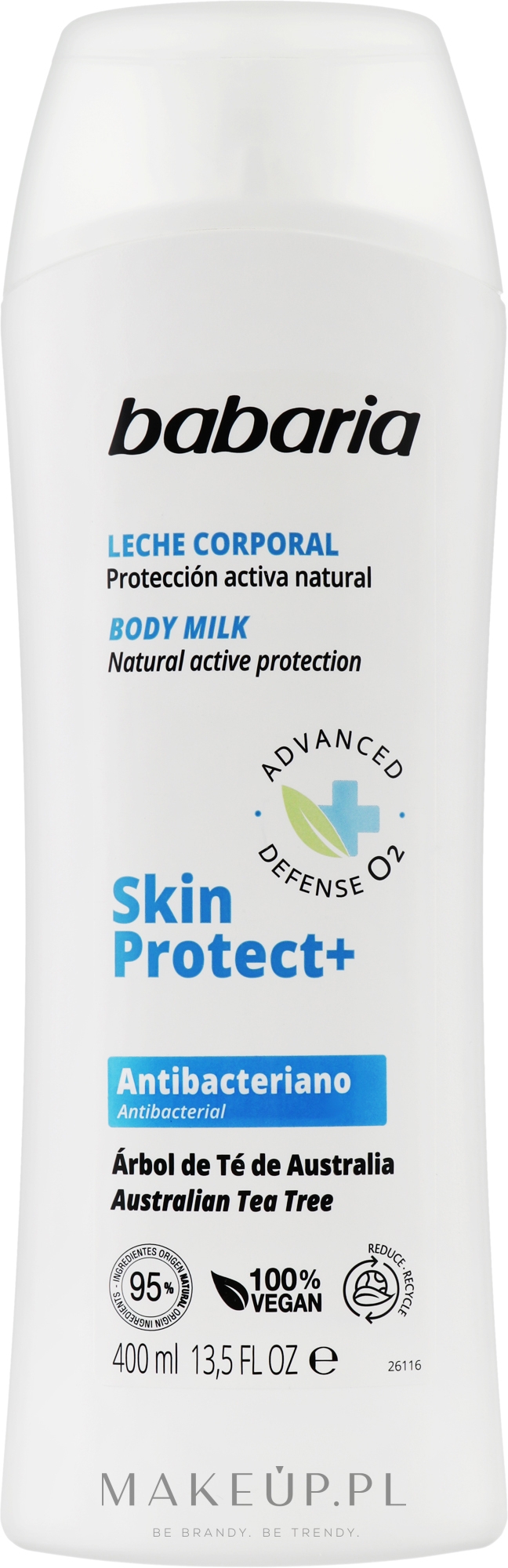 Mleczko do ciała Ochrona Plus - Babaria Skin Protect+ Body Milk — Zdjęcie 400 ml