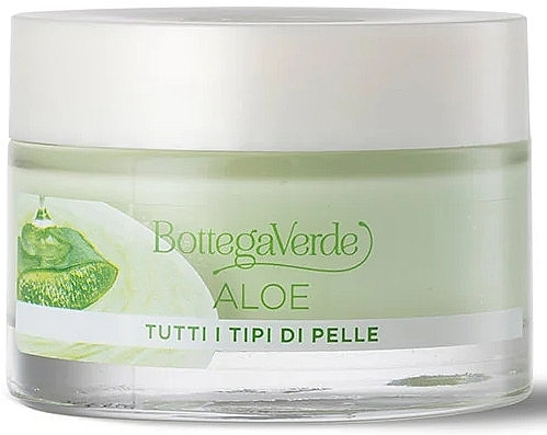 Krem do twarzy z organicznym sokiem z aloesu - Bottega Verde Aloe 24H Face Cream — Zdjęcie N1