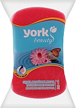 Kup Gąbka do kąpieli i masażu, czerwona - York