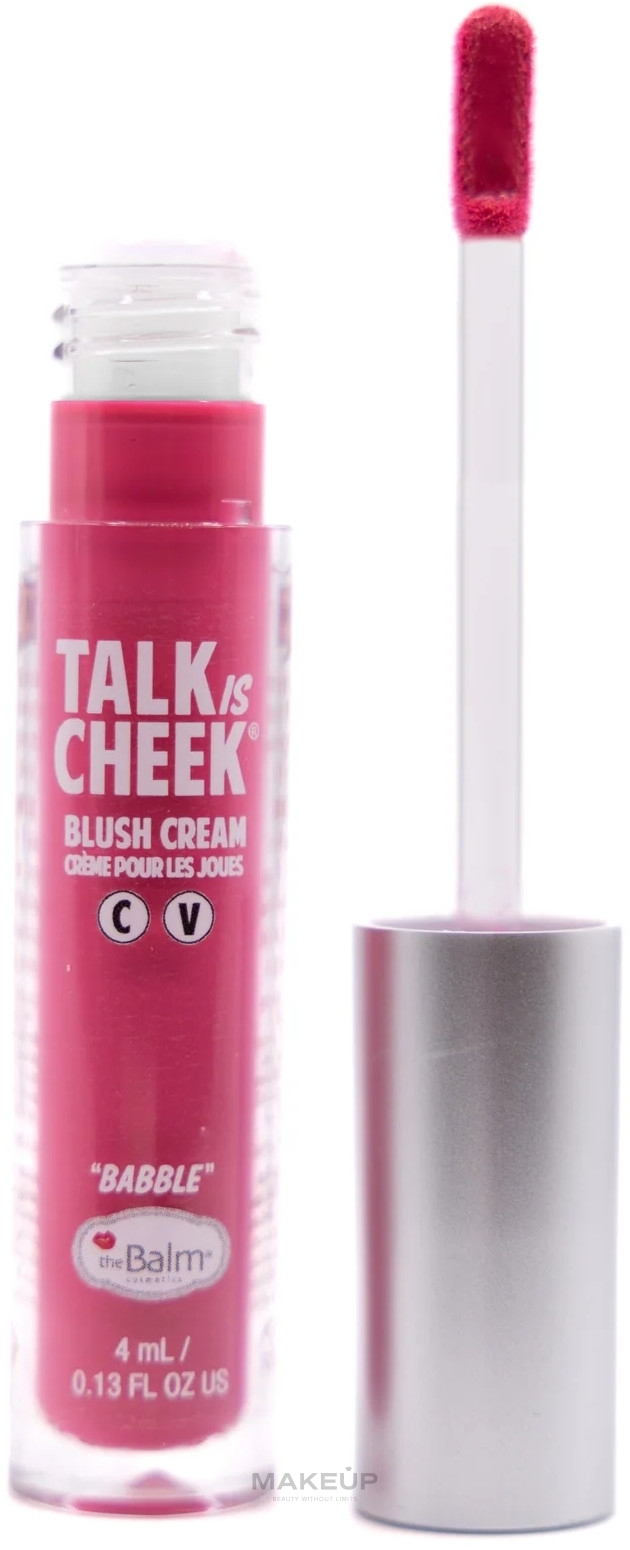 Róż do policzków - TheBalm Talk is Cheek Blush Cream — Zdjęcie Babble