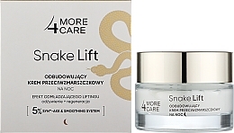 Rewitalizujący krem ​​do twarzy na noc - More4Care Snake Lift Rebuilding Anti-Wrinkle Night Cream — Zdjęcie N2