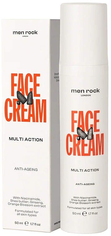 Wielofunkcyjny nawilżający krem do twarzy - Men Rock Face Cream Multi Action — Zdjęcie N1