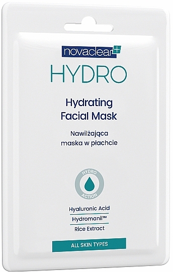 Nawilżająca maseczka do twarzy - NovaClear Hydro Facial Mask — Zdjęcie N3