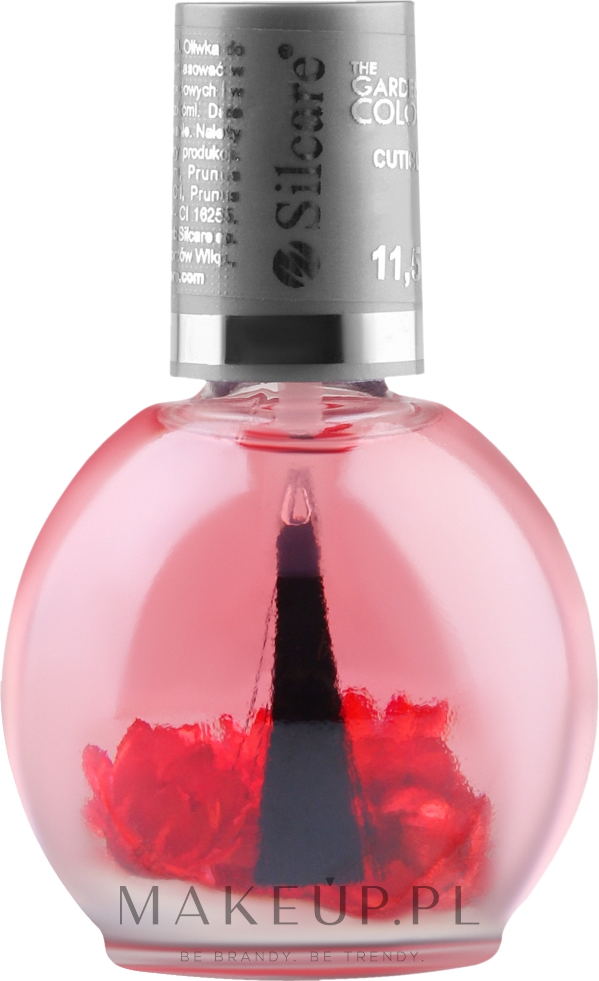 Kwiatowy olejek do paznokci i skórek - Silcare Cuticle Oil Raspberry Light Pink — Zdjęcie 11.5 ml