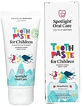 Pasta do zębów dla dzieci, od 2 do 7 lat, o smaku truskawkowym - Spotlight Oral Care Kids Total Care Toothpaste Strawberry — Zdjęcie N1