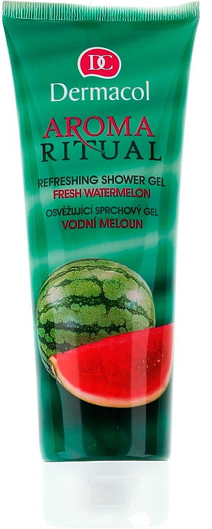 Zestaw - Dermacol Aroma Ritual Fresh Watermelon Set (sh/gel 250 ml + b/scr 200 g) — Zdjęcie N2