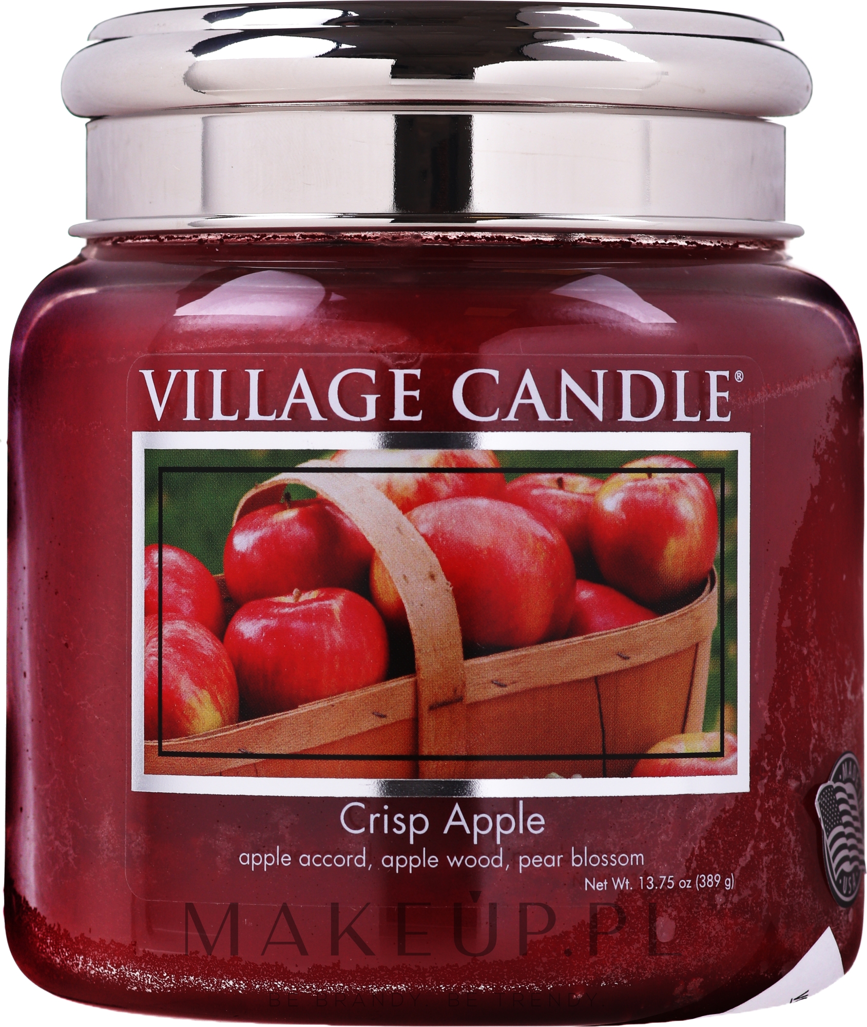 Świeca zapachowa w słoiku - Village Candle Crisp Apple — Zdjęcie 389 g