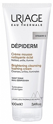 Rozświetlający krem-pianka do mycia twarzy - Uriage Depiderm Brightening Cleansing Foaming Cream — Zdjęcie N1