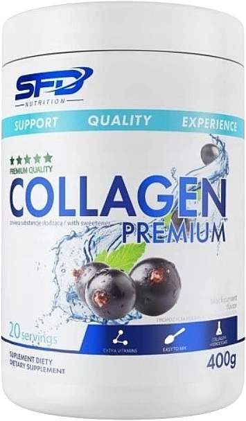 Suplement diety Kolagen premium, czarna porzeczka - SFD Nutrition Collagen Premium Blackcurrant — Zdjęcie N1