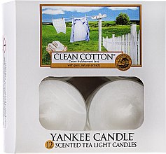 Kup Podgrzewacze zapachowe tealight - Yankee Candle Scented Tea Light Candles Clean Cotton