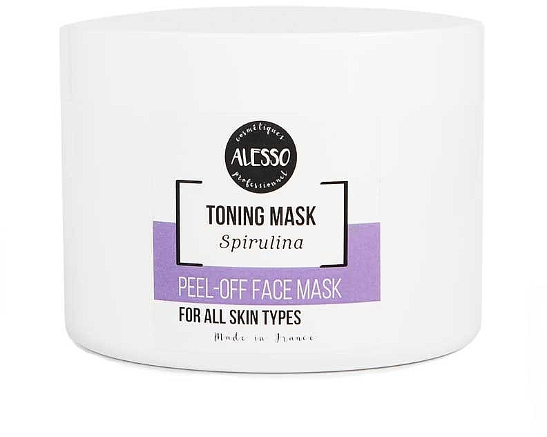 Chlorofilowa maska oczyszczająca do twarzy - Alesso Professionnel Alginate Chlorophyll Peel-Off Cleansing Mask