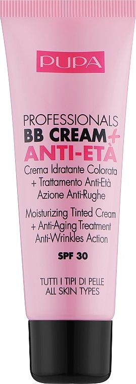 Przeciwstarzeniowy krem BB - Pupa Professionals BB Cream + Anti-Eta SPF 30 — Zdjęcie N1